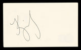 Kyra Sedgwick The Closer Authentic Signed 3x5 Index Card BAS #BV00150