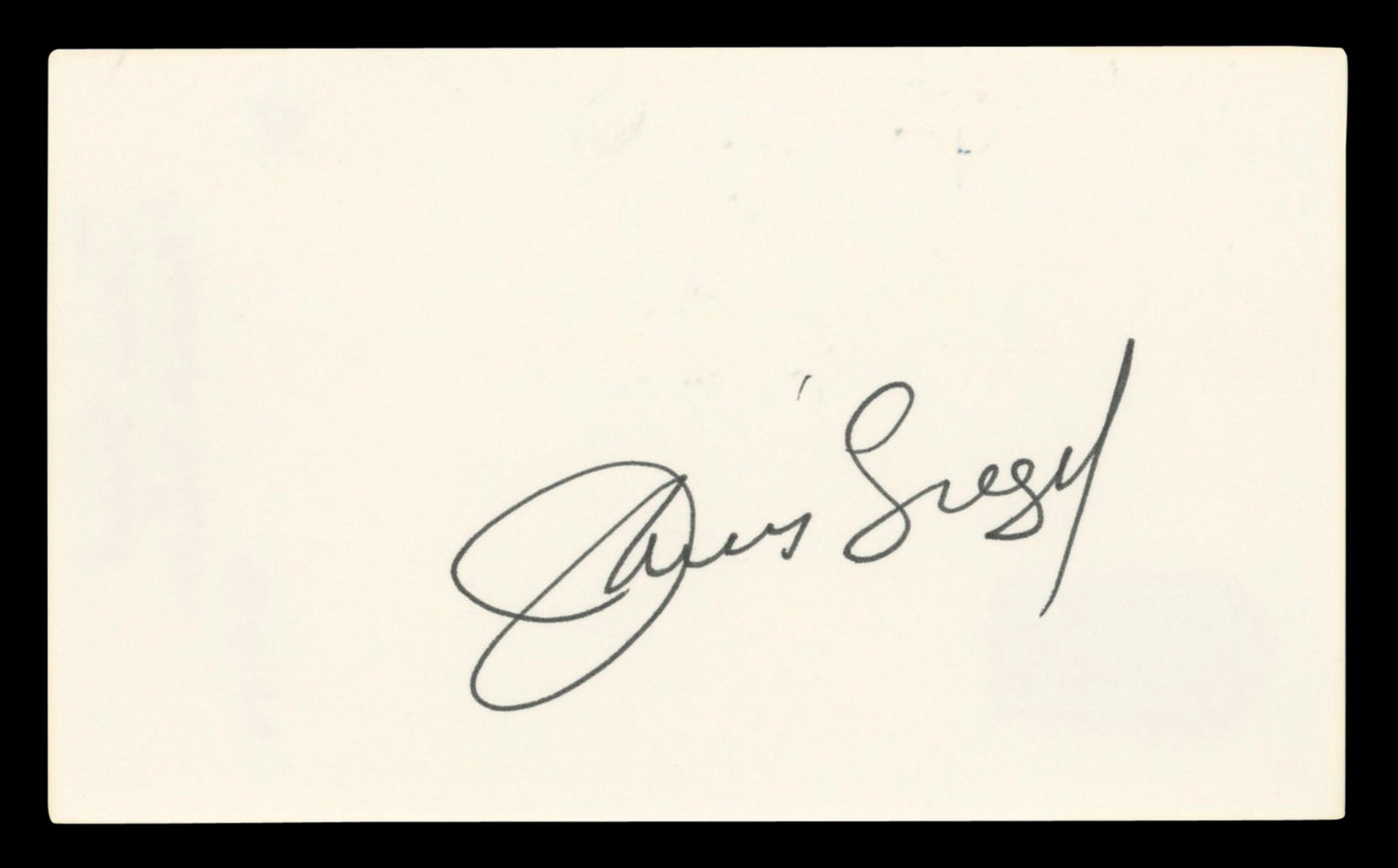 Janis Siegel The Manhattan Transfer Authentic Signed 3x5 Index Card BAS #BV03126