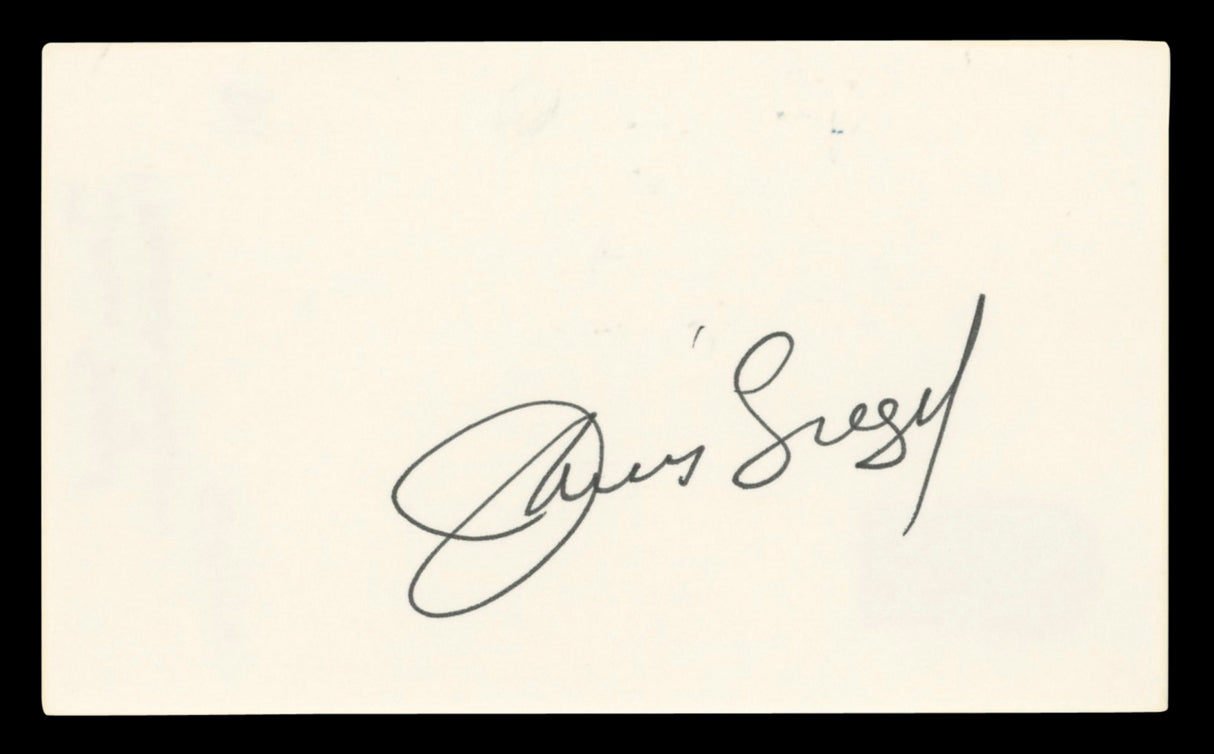 Janis Siegel The Manhattan Transfer Authentic Signed 3x5 Index Card BAS #BV03126