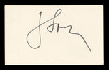 John Stamos Full House Authentic Signed 3x5 Index Card Autographed BAS #BL96614