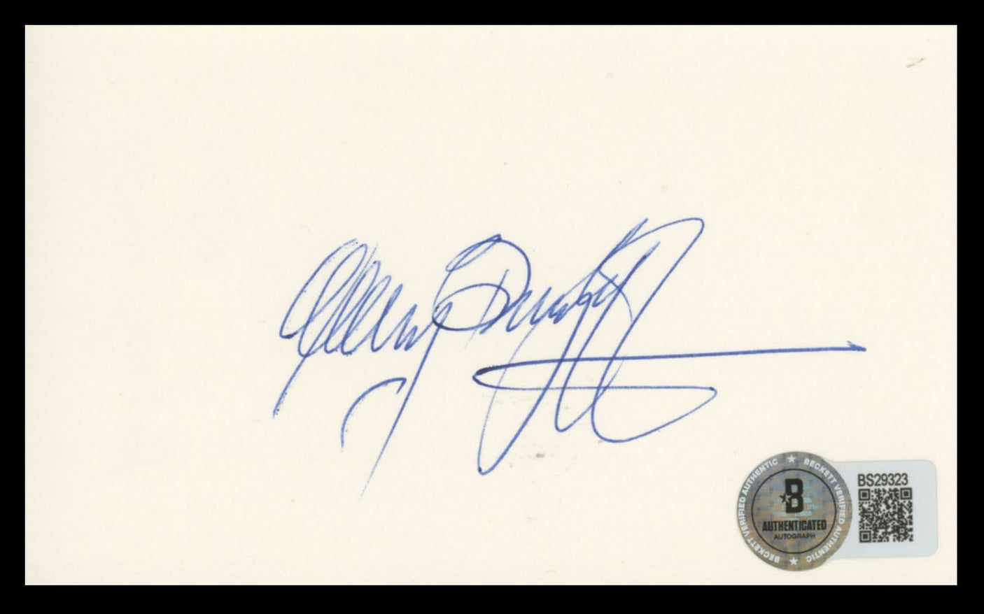 Gary Burghoff M.A.S.H Authentic Signed 3x5 Index Card Autographed BAS #BS29323
