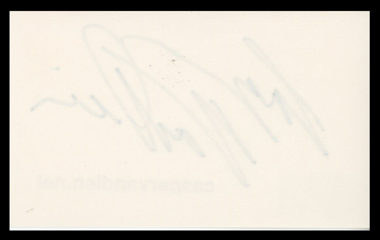 Casper Van Dien Starship Troopers Authentic Signed 3x5 Index Card BAS #BS29336