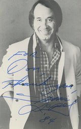 Trini Lopez Musician "For Don, Thank You" Signed 4x6 Postcard JSA #AX48160