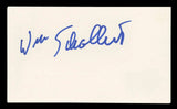 William Schallert Richard Diamond Authentic Signed 3x5 Index Card BAS #BV03143