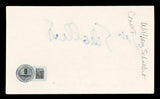 William Schallert Richard Diamond Authentic Signed 3x5 Index Card BAS #BV03143