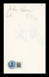 John Amos Good Times Authentic Signed 3x5 Index Card Autographed BAS #BV59127