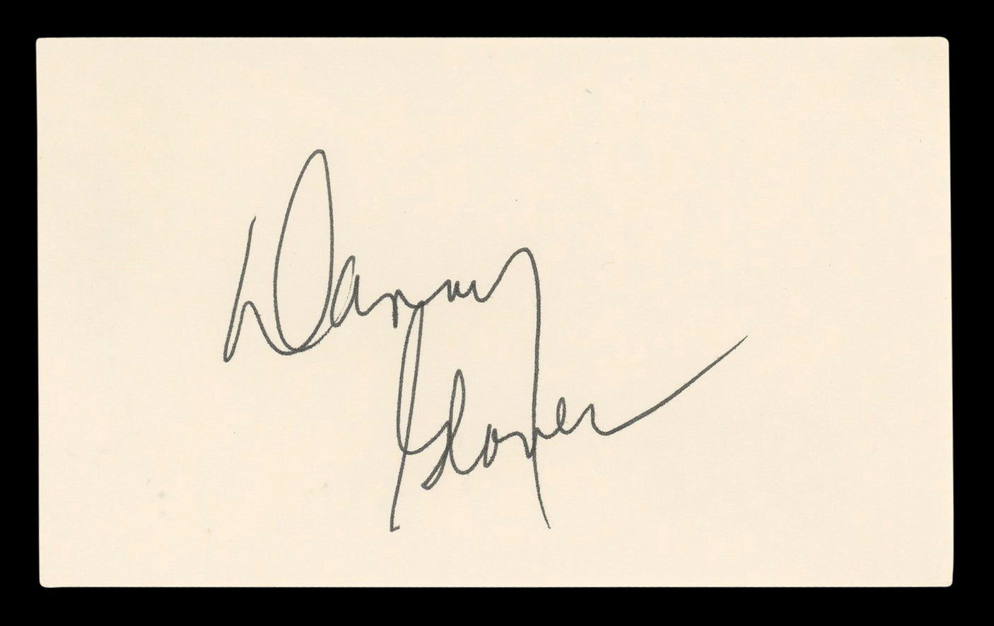 Danny Glover Lethal Weapon Signed 3x5 Index Card Autographed BAS #BL96626