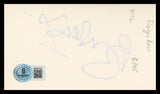 Roger Rees Cheers Authentic Signed 3x5 Index Card Autographed BAS #BV02142