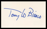 Tony Lo Bianco The French Connection Signed 3x5 Index Card BAS #BV59130