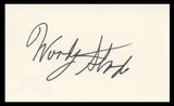 Woody Strode Spartacus Authentic Signed 3x5 Index Card BAS #BV59131