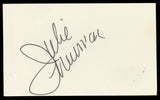 Julie Newmar The Marriage-Go-Round Authentic Signed 3x5 Index Card BAS #BN06502