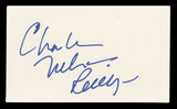 Charles Nelson Reilly Match Game Authentic Signed 3x5 Index Card BAS #BV03153