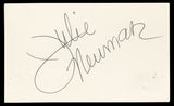 Julie Newmar The Marriage-Go-Round Authentic Signed 3x5 Index Card BAS #BN06503