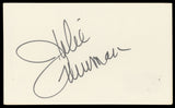 Julie Newmar The Marriage-Go-Round Authentic Signed 3x5 Index Card BAS #BN06504