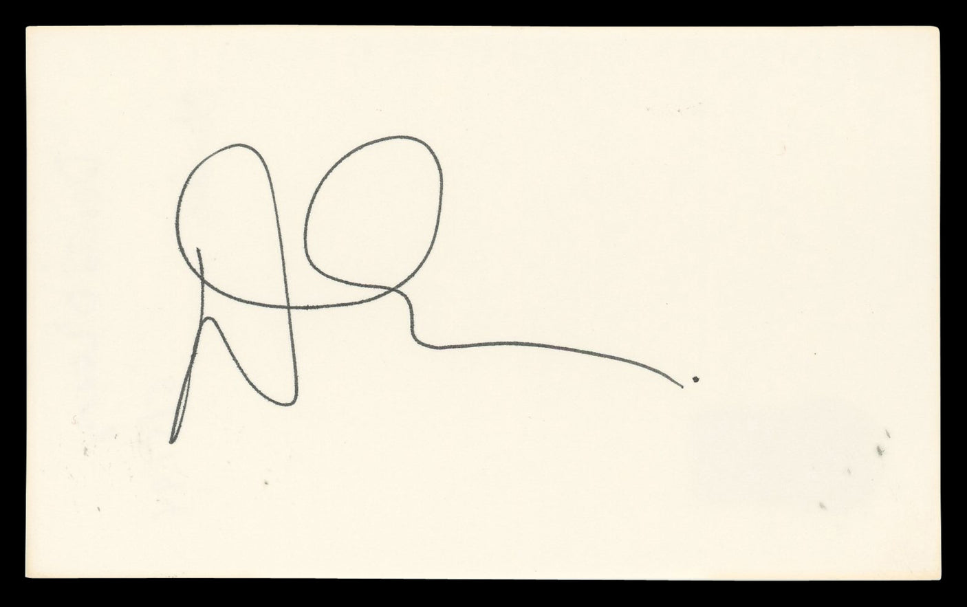 Denis Leary Rescue Me Authentic Signed 3x5 Index Card Autographed BAS #BN06510