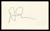 Denis Leary Rescue Me Authentic Signed 3x5 Index Card Autographed BAS #BN06510