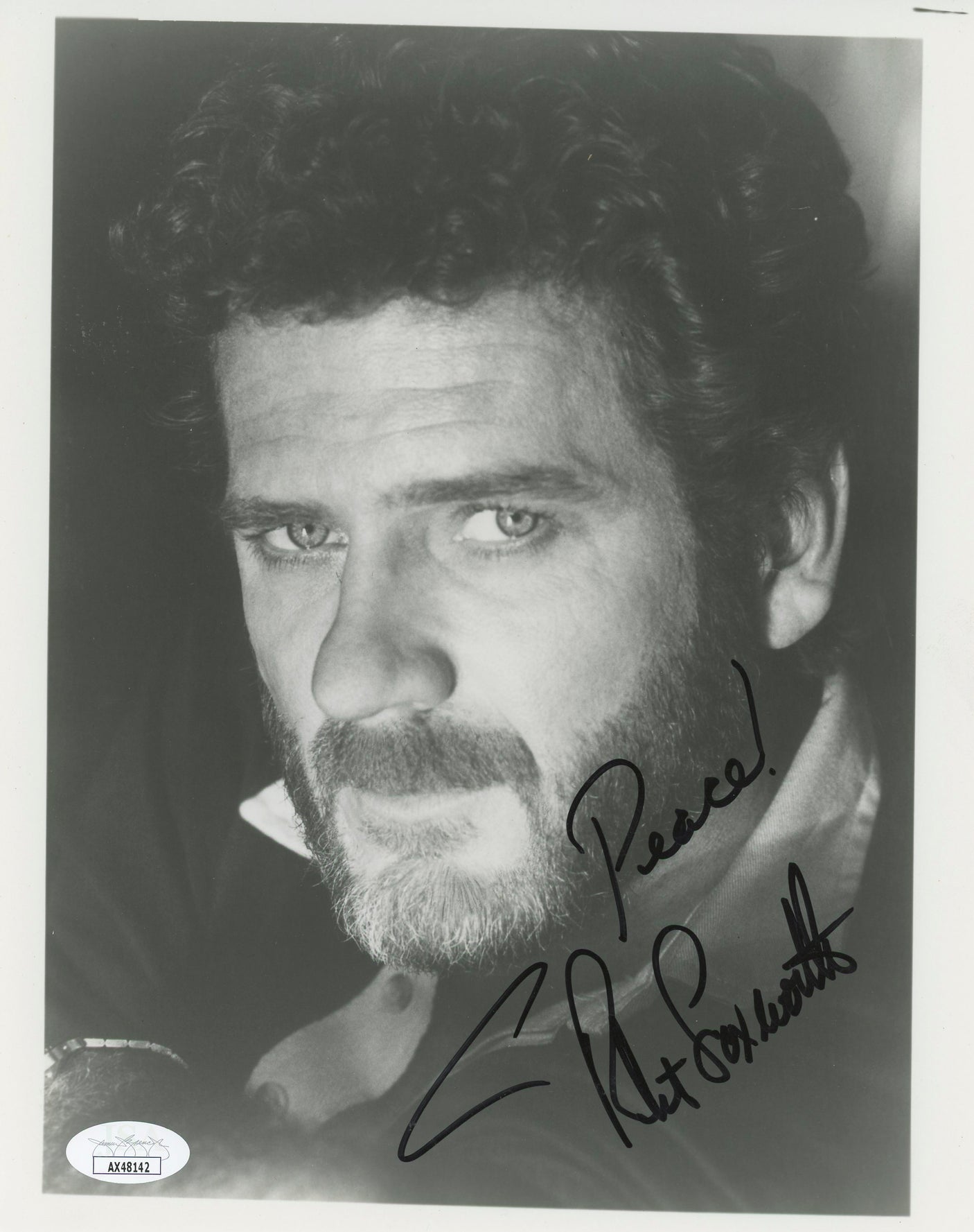 Robert Foxworth Falcon Crest "Peace!" Authentic Signed 8x10 Photo JSA #AX48142