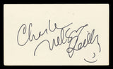 Charles Nelson Reilly Match Game Authentic Signed 3x5 Index Card BAS