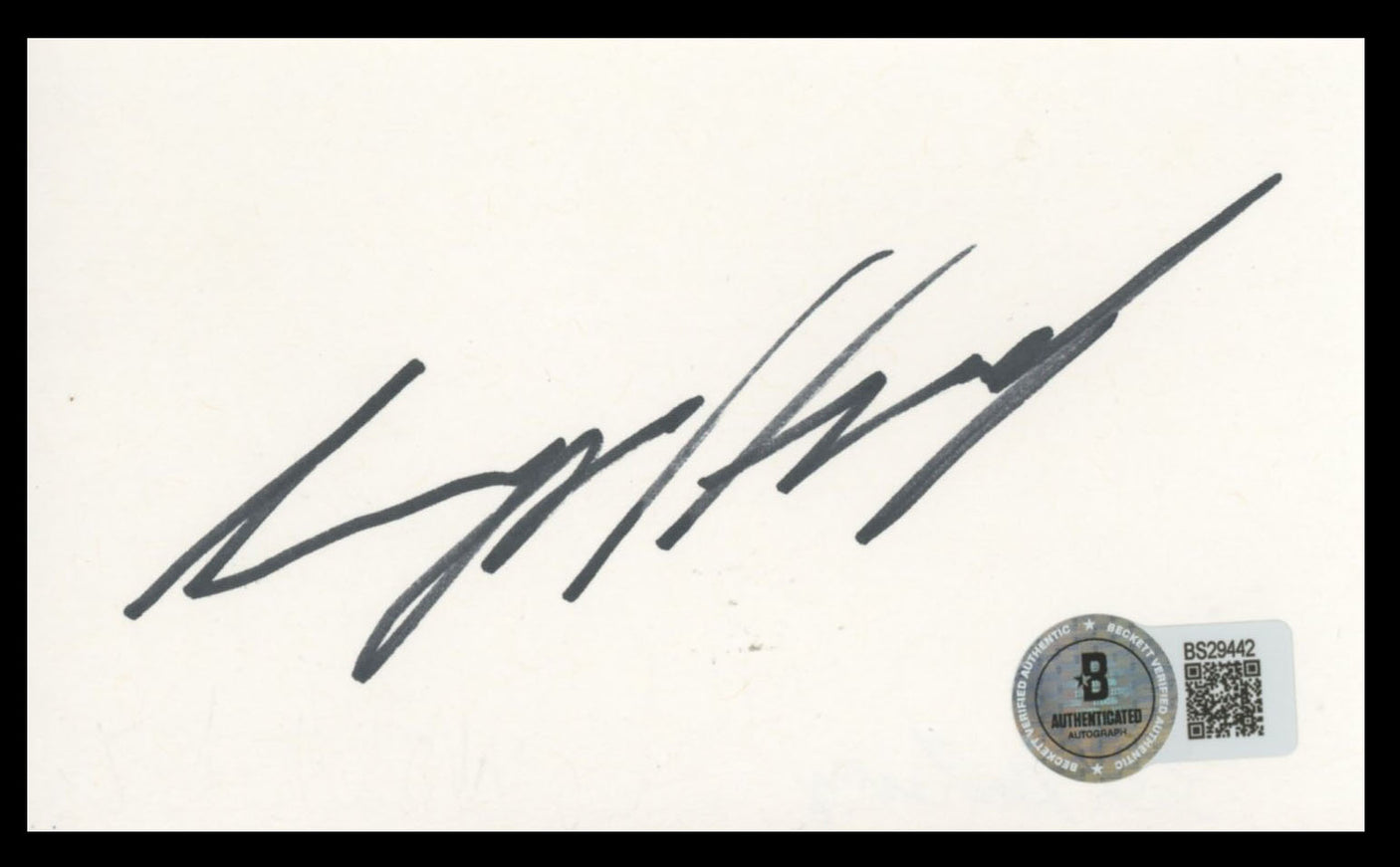 Josh Holloway Lost Authentic Signed 3x5 Index Card Autographed BAS #BS29442