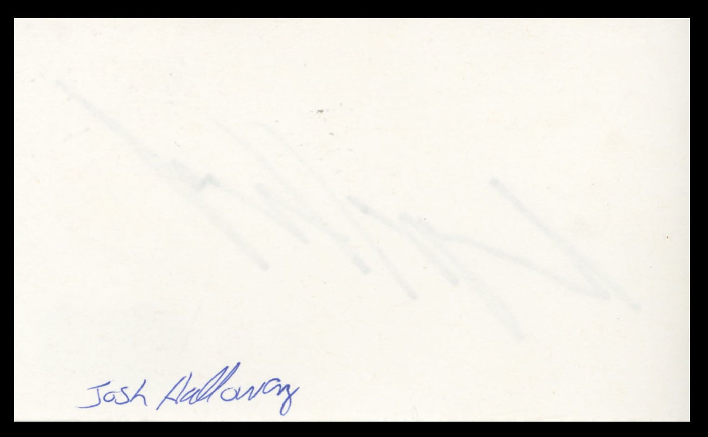 Josh Holloway Lost Authentic Signed 3x5 Index Card Autographed BAS #BS29442