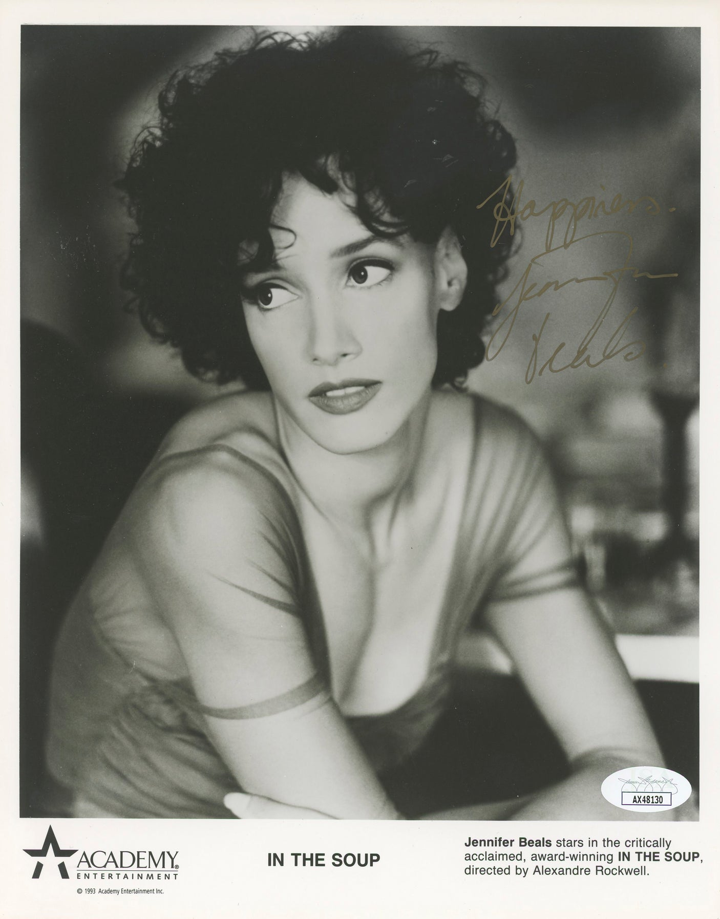 Jennifer Beals In The Soup "Happiness" Authentic Signed 8x10 Photo JSA #AX48130