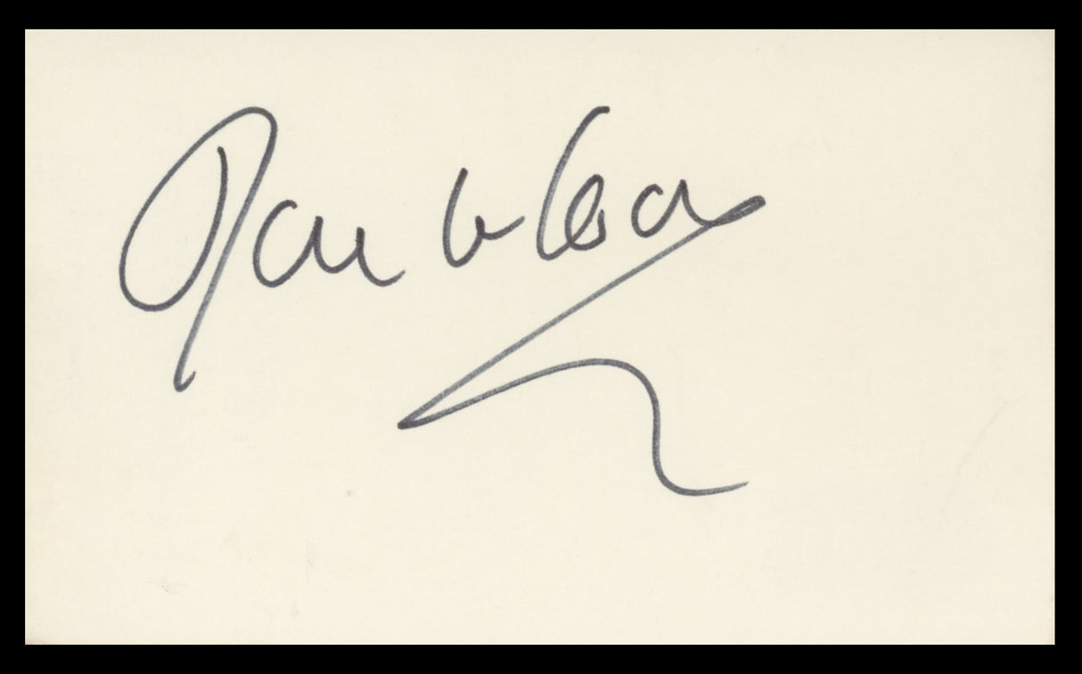 Howard Koch Authentic Signed 3x5 Index Card Autographed BAS #BV59108