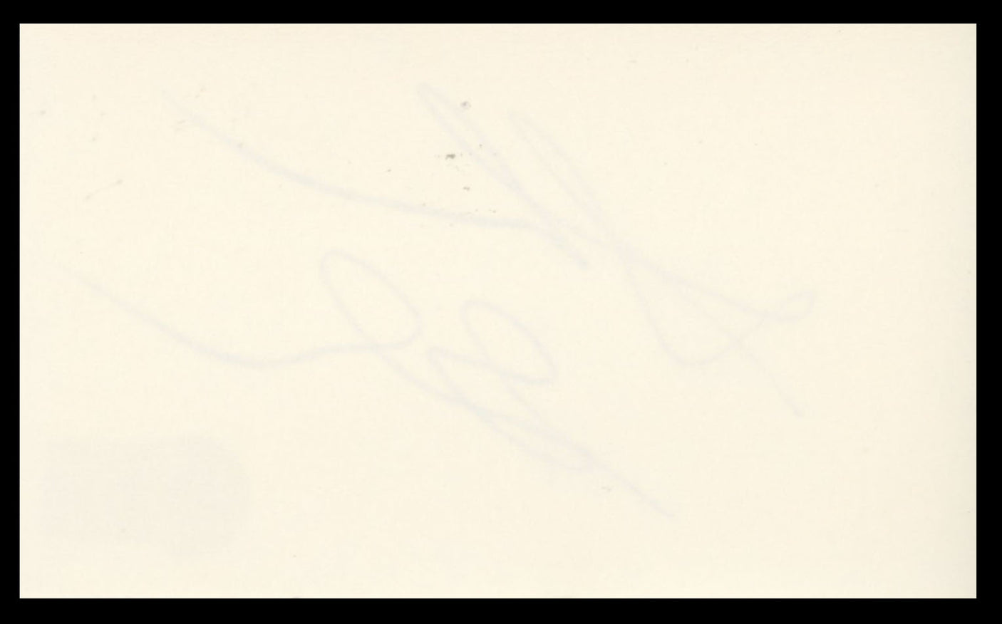 Sharon Gless Burn Notice Authentic Signed 3x5 Index Card BAS #BS29430