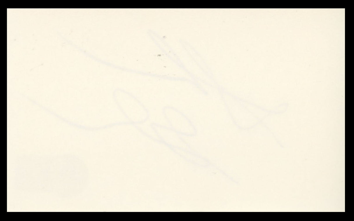 Sharon Gless Burn Notice Authentic Signed 3x5 Index Card BAS #BS29430