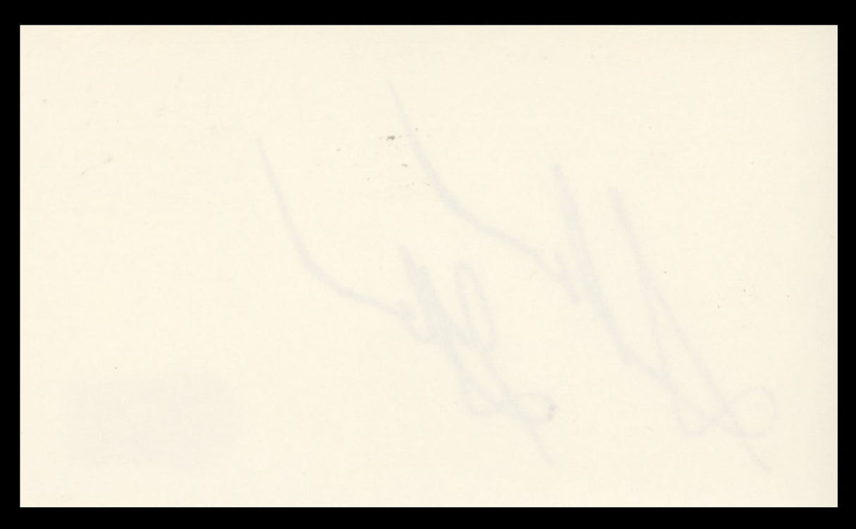 Sharon Gless Burn Notice Authentic Signed 3x5 Index Card BAS #BS29431