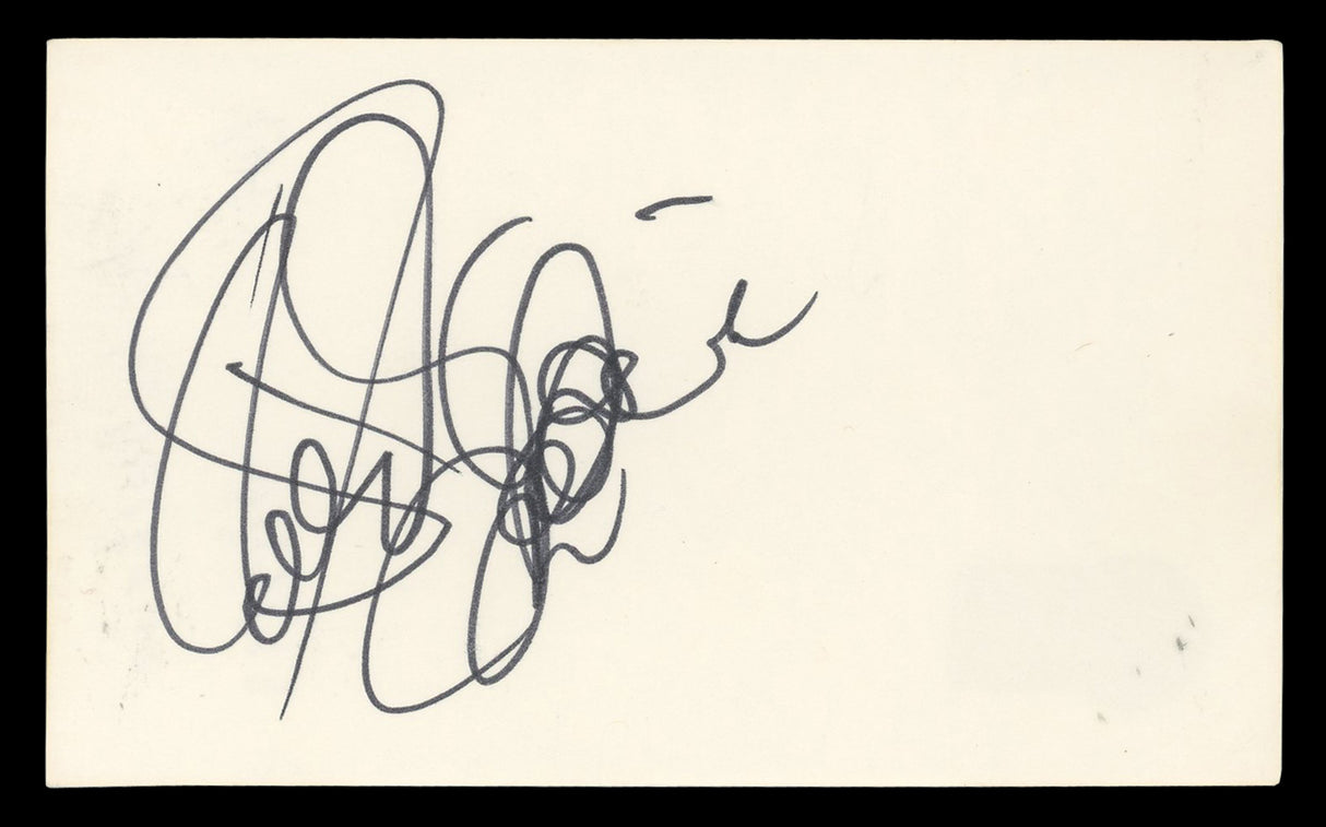 Shirley MacLaine Terms of Endearment Signed 3x5 Index Card BAS #BN06520