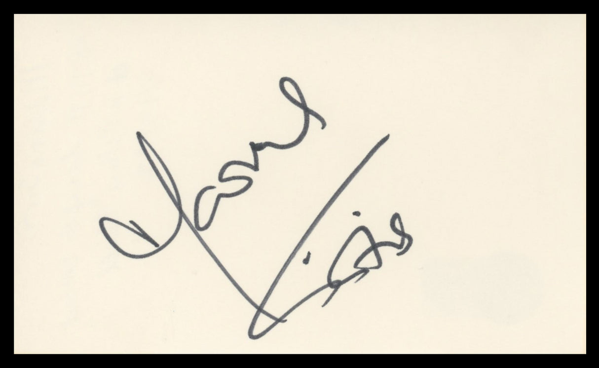 Marina Sirtis Star Trek: The Next Generation Signed 3x5 Index Card BAS #BV59113