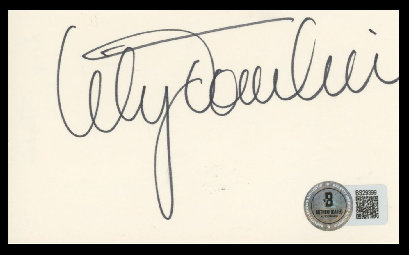 David Arquette Scream Authentic Signed 3x5 Index Card Autographed BAS #BN06524