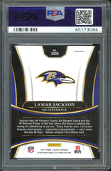 Ravens Lamar Jackson 2017 Panini NFL Draft XRC Prizm #305 Card Grade 10 PSA Slab