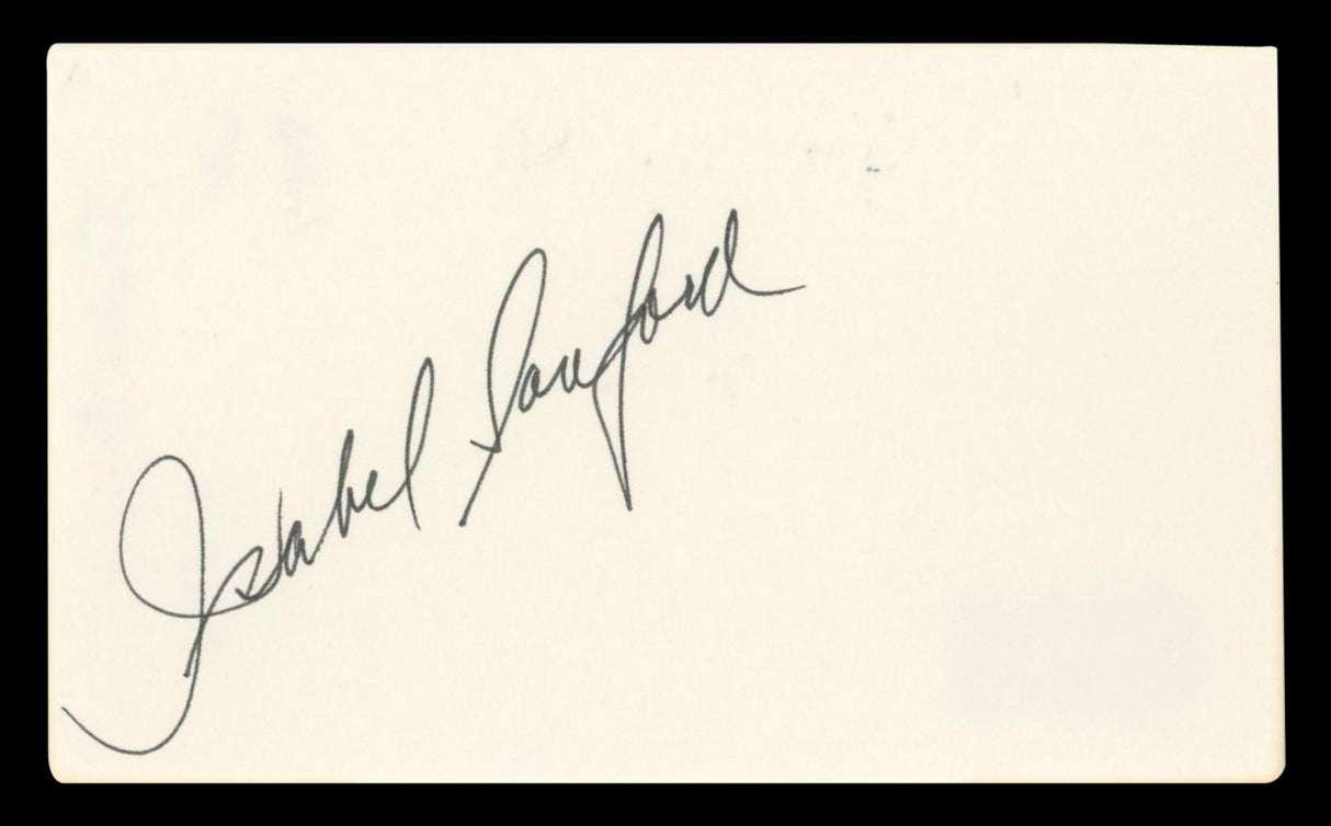 Isabel Sanford All In The Family Authentic Signed 3x5 Index Card BAS #BV00126