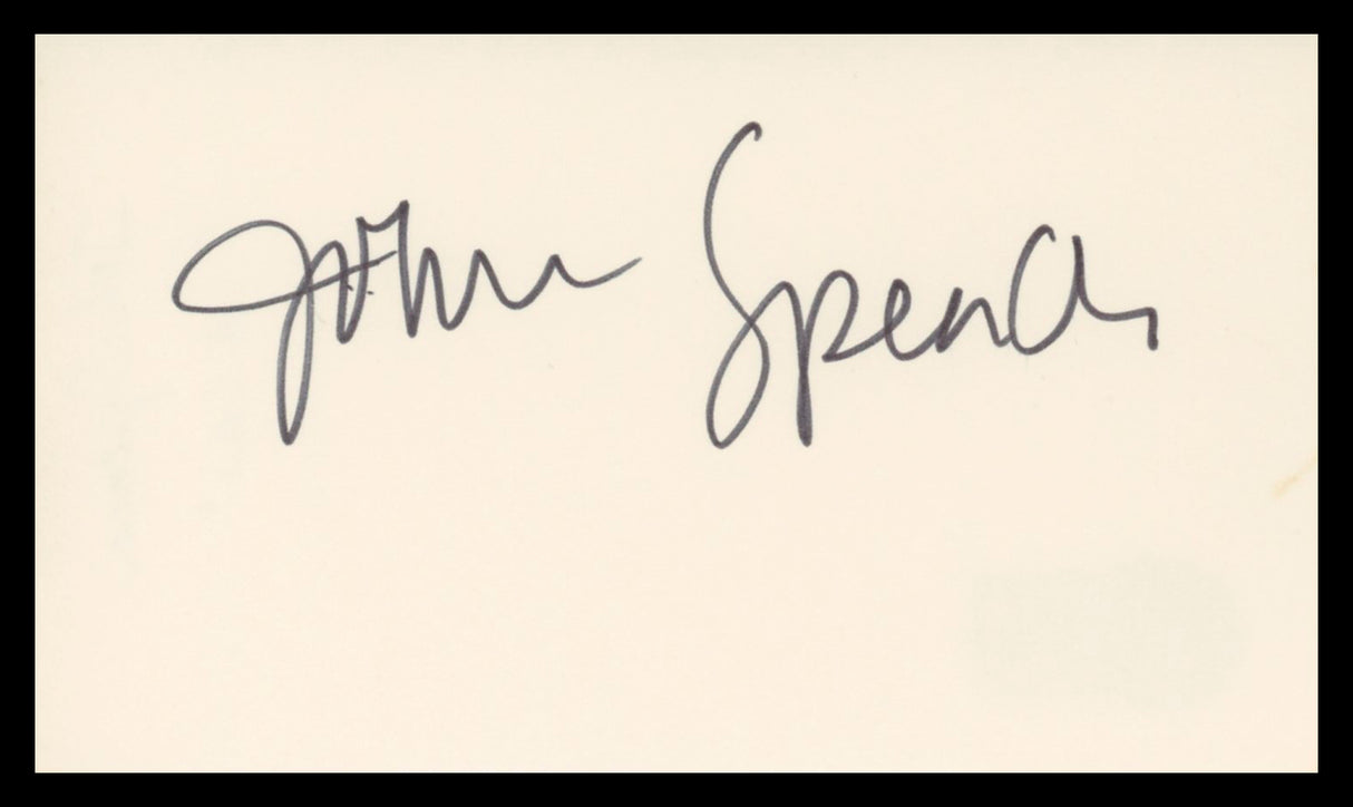 John Spencer The West Wing Authentic Signed 3x5 Index Card BAS #BV00119