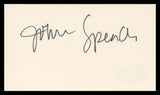 John Spencer The West Wing Authentic Signed 3x5 Index Card BAS #BV00119