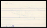 M. Emmet Walsh Big Little Man "Best Wishes" Signed 3x5 Index Card BAS #BS29407