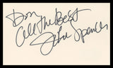 John Spencer The West Wing Authentic Signed 3x5 Index Card BAS #BV03162