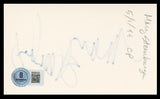 Mary Steenburgen Melvin and Howard Authentic Signed 3x5 Index Card BAS #BV59120