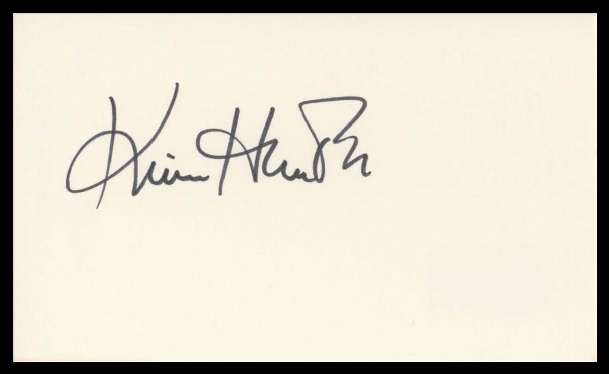 Kim Hunter A Streetcar Named Desire Authentic Signed 3x5 Index Card BAS #BV59122