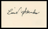 Lionel Stander Hart to Hart Authentic Signed 3x5 Index Card BAS #BV59074