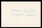Clayton Moore The Lone Ranger "Lone Ranger" Signed 4x6 Index Card BAS #BS29334