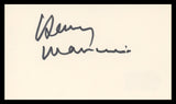 Henry Mancini Breakfast At Tiffany's Authentic Signed 3x5 Index Card BAS #BV03140