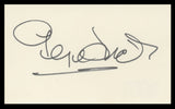 George Sidney The Three Musketeers Authentic Signed 3x5 Index Card BAS #BV59076