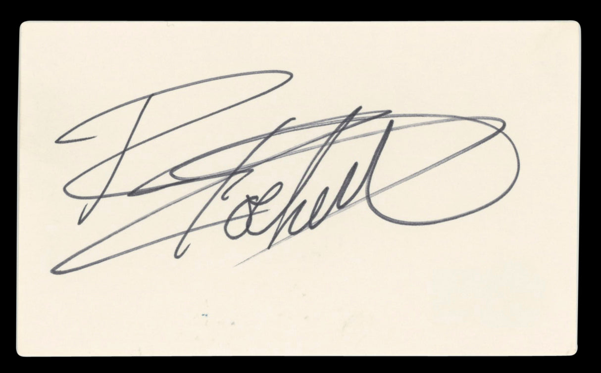 Rikki Rockett Poison Authentic Signed 3x5 Index Card Autographed BAS #BV00109