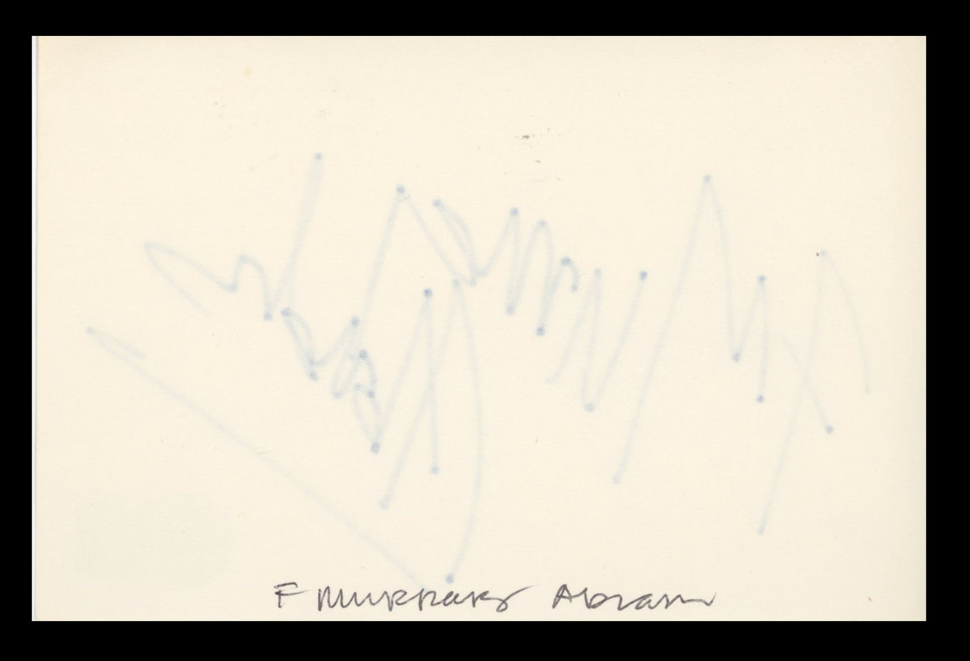 F. Murray Abraham Amadeus Authentic Signed 4x6 Index Card BAS #BS29343