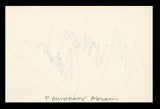 F. Murray Abraham Amadeus Authentic Signed 4x6 Index Card BAS #BS29343