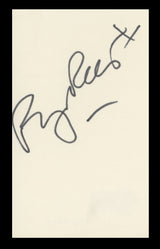 Roger Rees Cheers Authentic Signed 3x5 Index Card Autographed BAS #BV59083