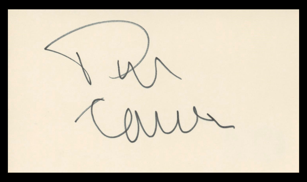 Tim Conway The Carol Burnett Show Authentic Signed 3x5 Index Card BAS #BV03273