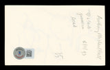 Anthony Michael Hall The Breakfast Club Signed 3x5 Index Card BAS #BL96675